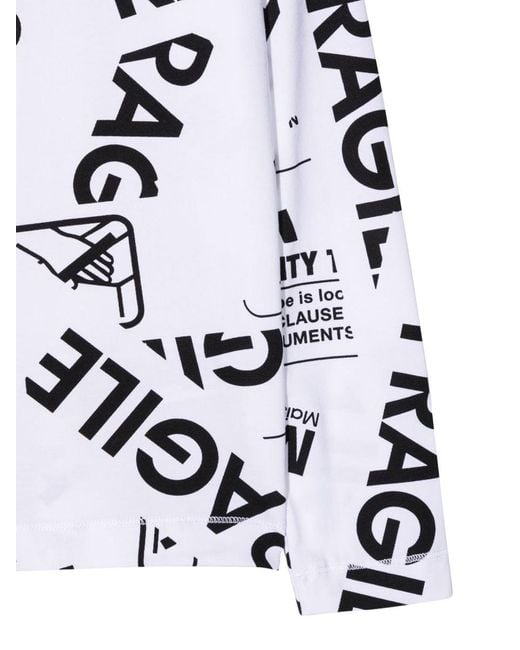MM6 by Maison Margiela White T Shirts
