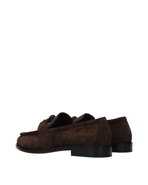 Bottega Veneta Brown Astaire Loafers Suede/Dark Chocolate