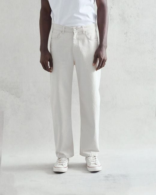 Wax London White Trousers for men