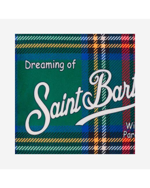 Mc2 Saint Barth Blue Aline Clutch Bag With Logo for men
