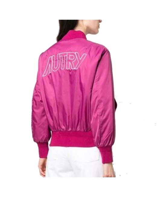 Autry Bomberjack Met Logo in het Pink