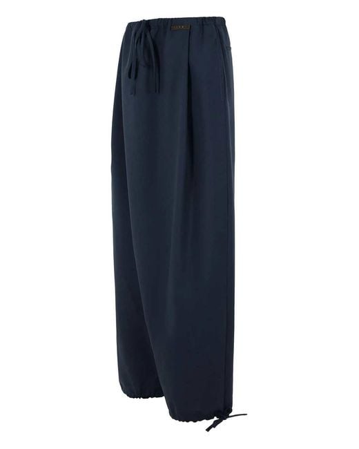 Pantalones con cordón Marni de color Blue