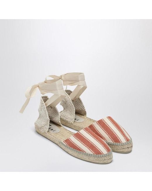 シューズ・サンダルその他 Manebi Low espadrilles ivory/terracotta Manebí Low Espadrilles Ivory/Terracotta in Brown | Lyst