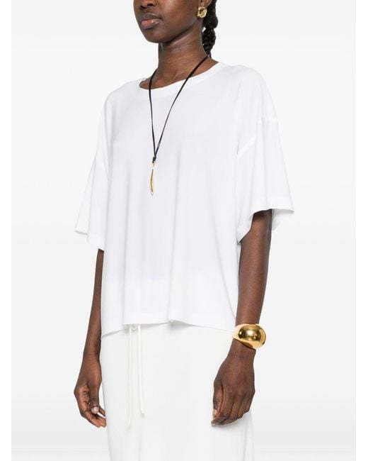 Norma Kamali White Short-Sleeves Top