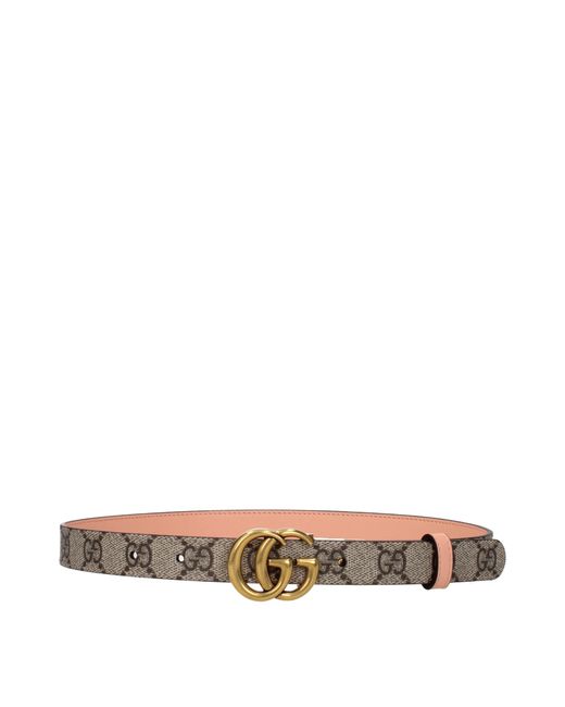 Gucci Multicolor Cinture Donna Tessuto/Pesca
