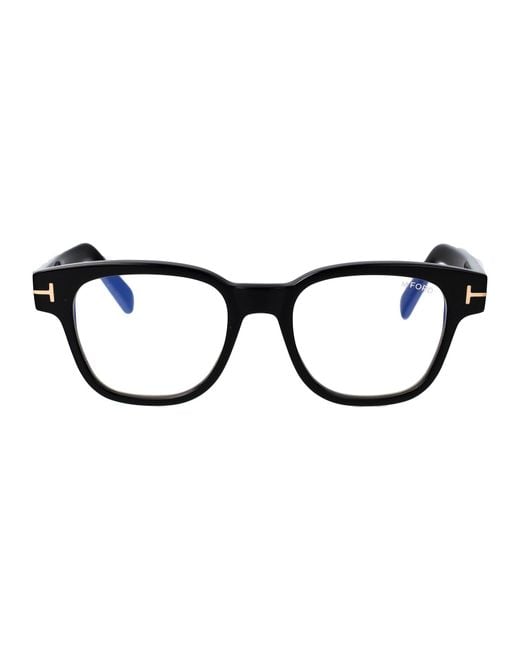 Tom Ford Black Round Optical Ft5977 B 001 for men