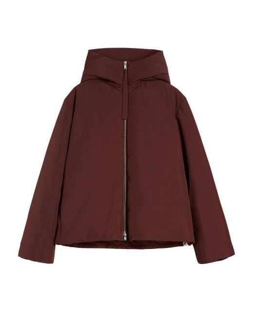 Jil Sander Short Down Jacket in het Purple