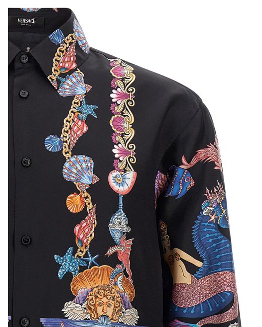 Versace 'Coral Theatre' Shirt in Blue für Herren