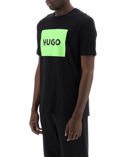 HUGO Dulive T -shirt Met Logobox in het Green voor heren