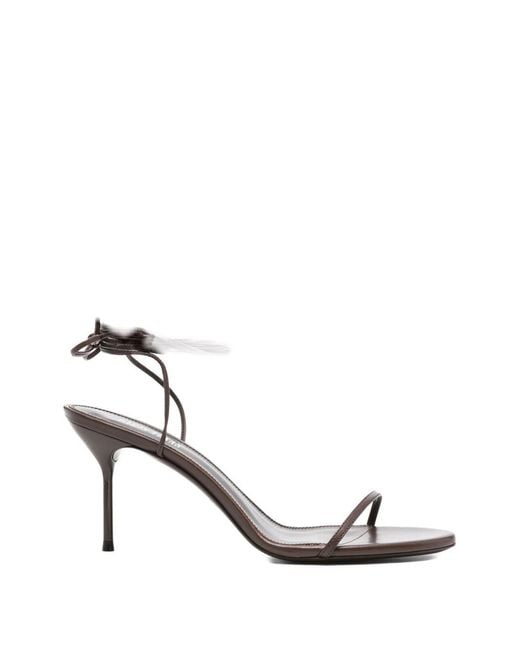 Paris Texas Metallic Open Toe Heels