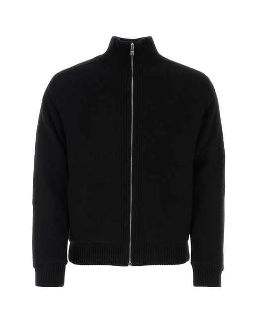 Prada Black Wool Blend Cardigan for men