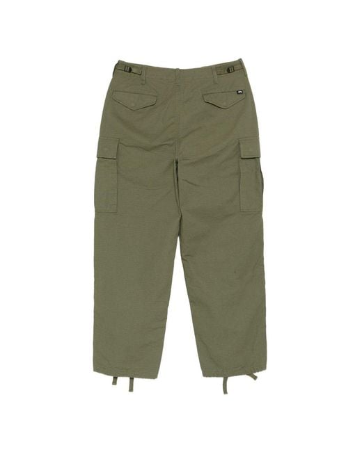 Stussy Green Cotton Zip Button Fastening for men