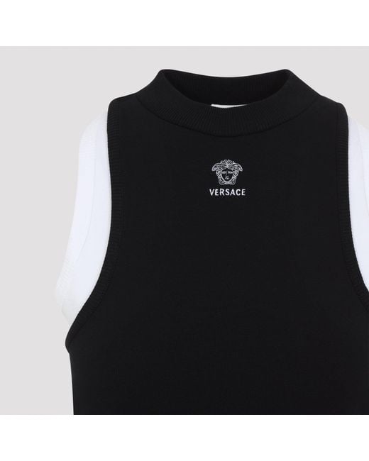 Versace Black Vintage Tank Top