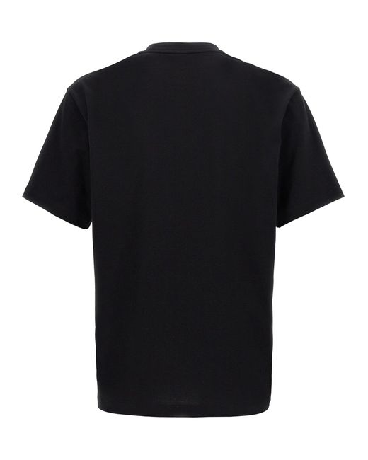 Y-3 Black Logo Print T-Shirt for men