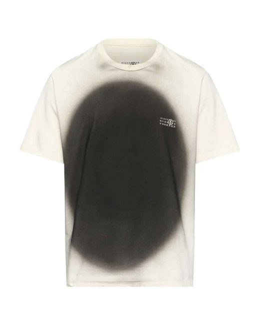 MM6 by Maison Margiela Natural Crew Neck T Shirt