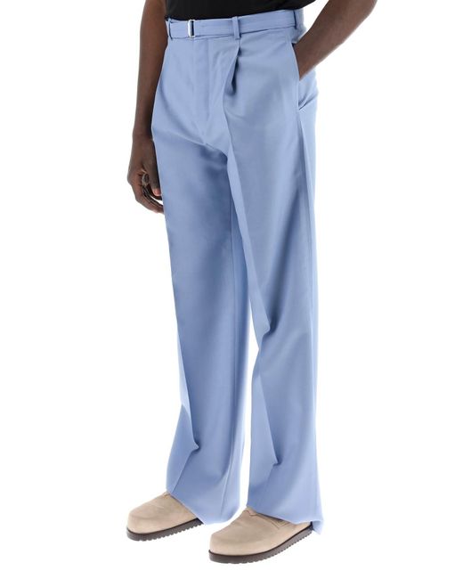Pantalon à jambes larges sur mesure de Lanvin pour homme en coloris Blue
