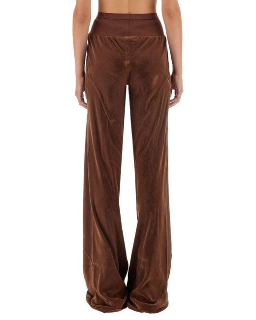 Rick Owens Brown Bias Cut Pants