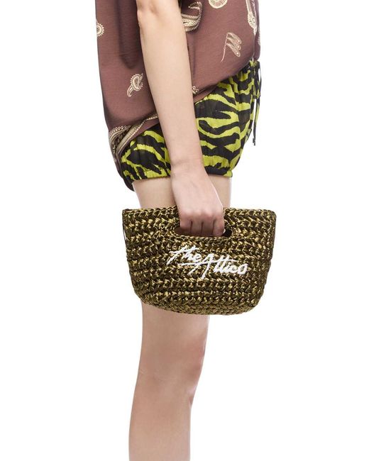 The Attico Green Via Dei Giardini 15 Tote Bag