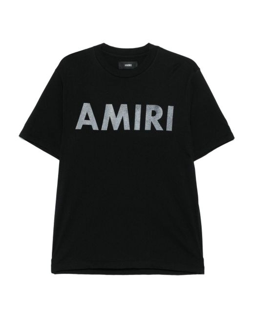 Amiri Bold Graphic Print Crew Neck T-Shirt in Black für Herren