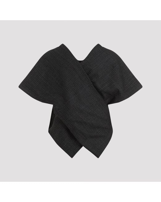 Balenciaga Black Tailored Pants Top Wool