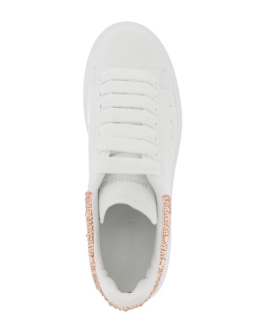 Sneakers Oversize con cristalli di Alexander McQueen in White