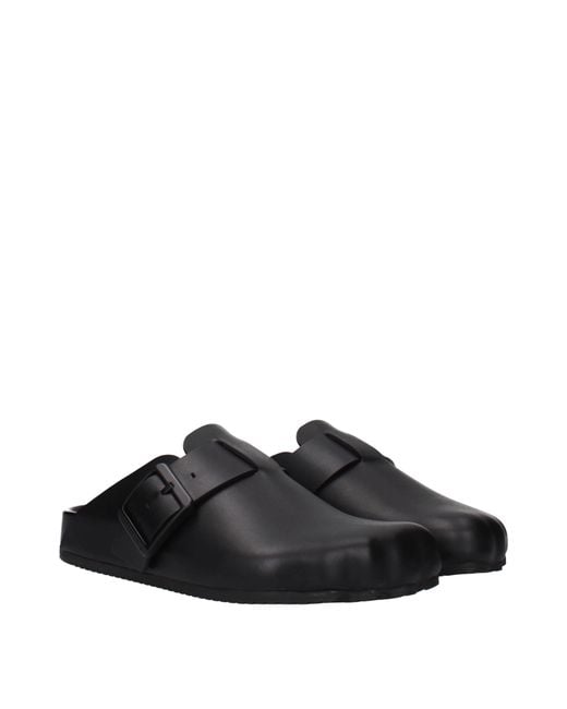Balenciaga Black Sandals And Clogs Sunday Leather