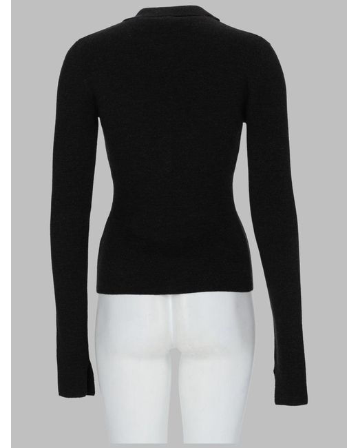Ganni Black Luxurious 100% Wool Sweater