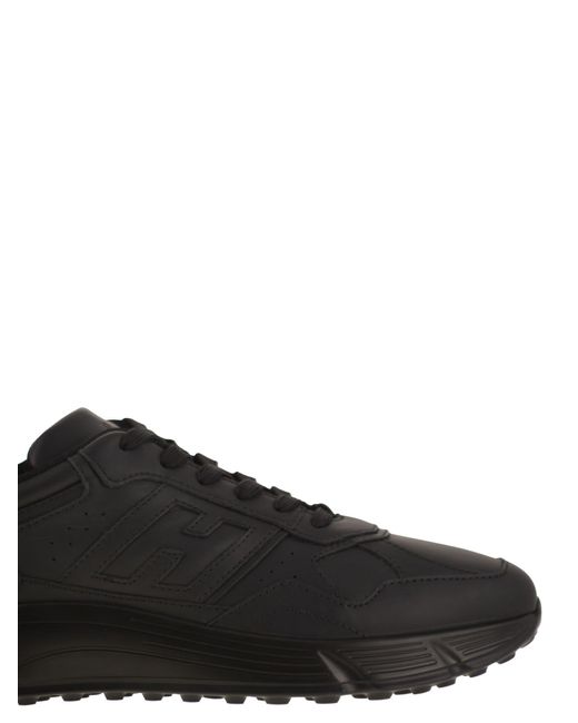 Hogan Hyperlight Lederen Trainers in het Black voor heren