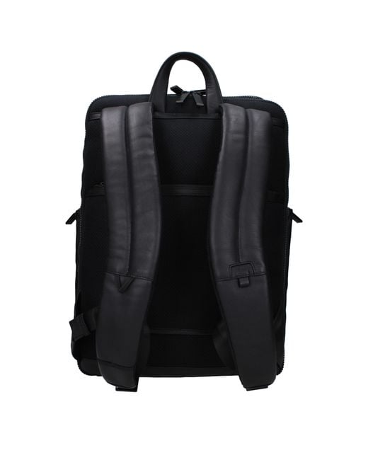 Piquadro Black Backpacks And Waist Bags Leather