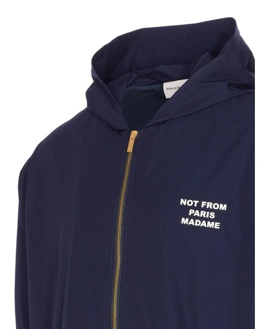 Drole de Monsieur Blue La Veste Capuche Slogan