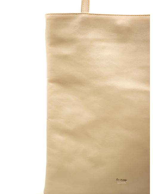 LA ROSE Natural Leather Tote Bag