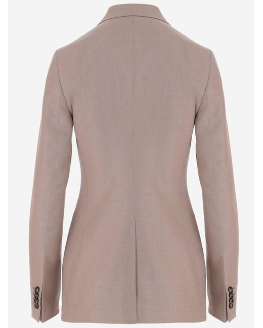 Tagliatore Natural Wool And Silk Blend Jacket