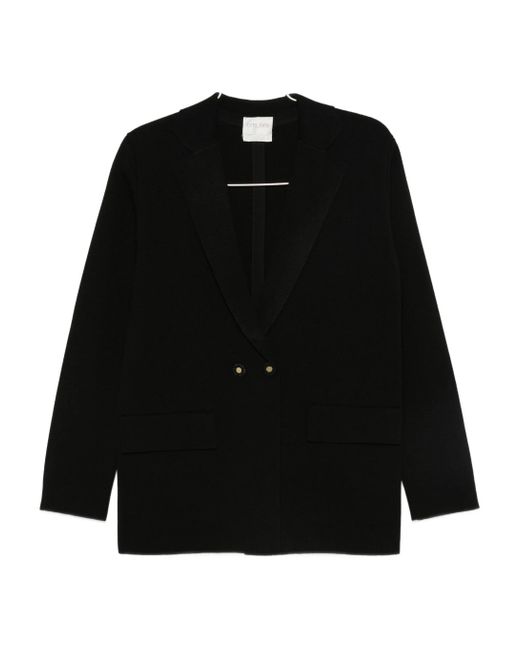 Forte Forte Black Wool Milano Stitch Oversized Jacket
