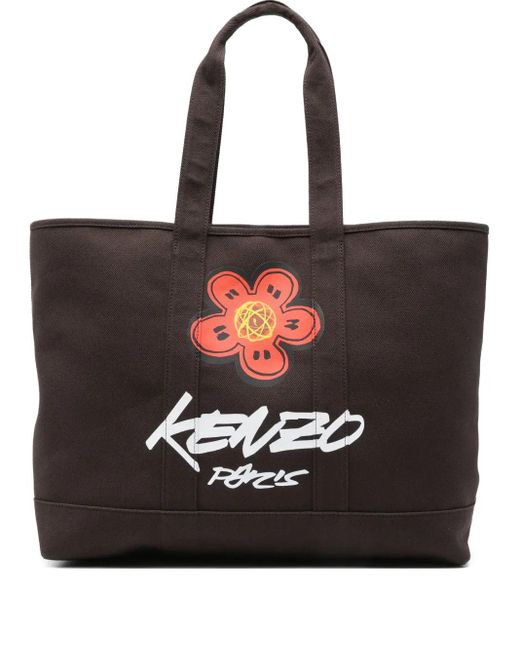 KENZO X Futura 2000 Utility Boke Shopper Met Bloemenprint in het Black