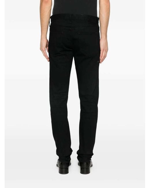 Tom Ford Black Jeans With Logo Patch for men