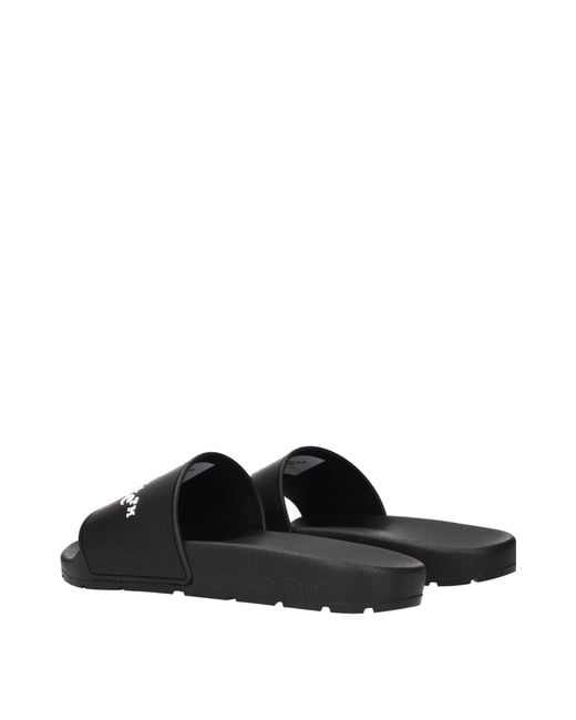 Off-White c/o Virgil Abloh Black Industrial Belt Logo Slide Sandal
