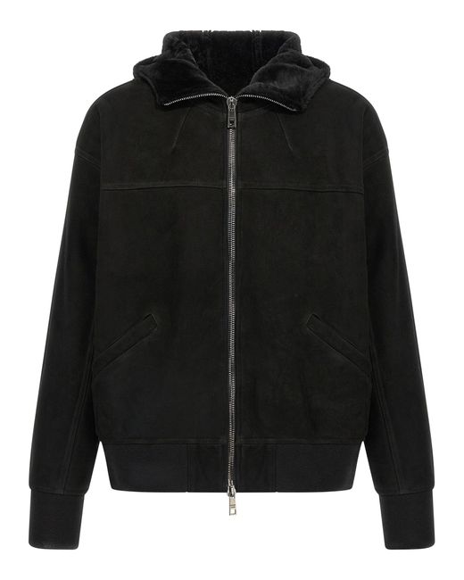 Giacca Con Cappuccio Di Cotone Giorgio Brata di Giorgio Brato in Black da Uomo