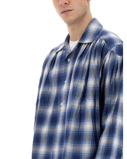 A.I.E. Blue Qaudri Shirt for men