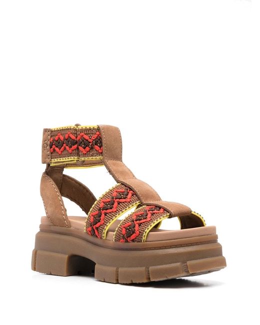 Ugg Brown Ashton Heritage Sandalen