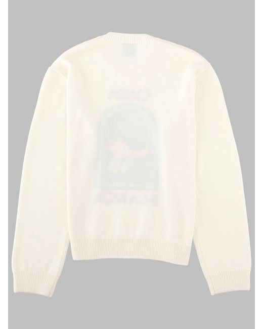 Casablanca White Pyramid Abduction Sweater for men