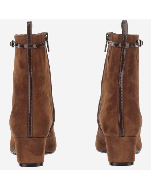 CAREL PARIS Brown Suede Leather Start Boots