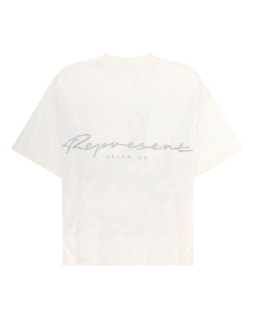 Represent White T-Shirt "Western Dobermans" for men