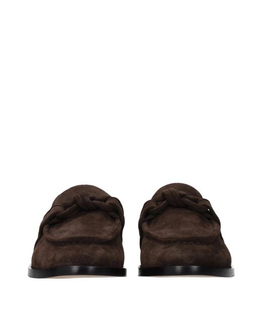 Bottega Veneta Brown Astaire Loafers Suede/Dark Chocolate