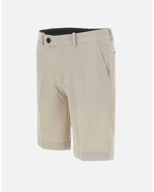 Rrd White Stretch Chino Shorts for men