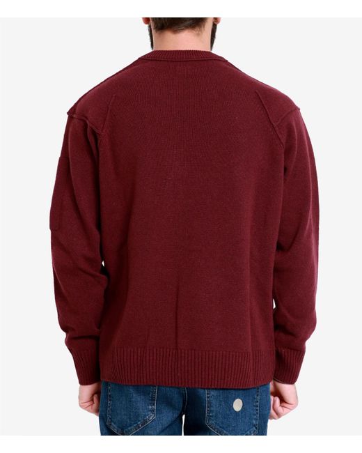 C P Company C.P. Firmenpullover Bordeaux in Red für Herren