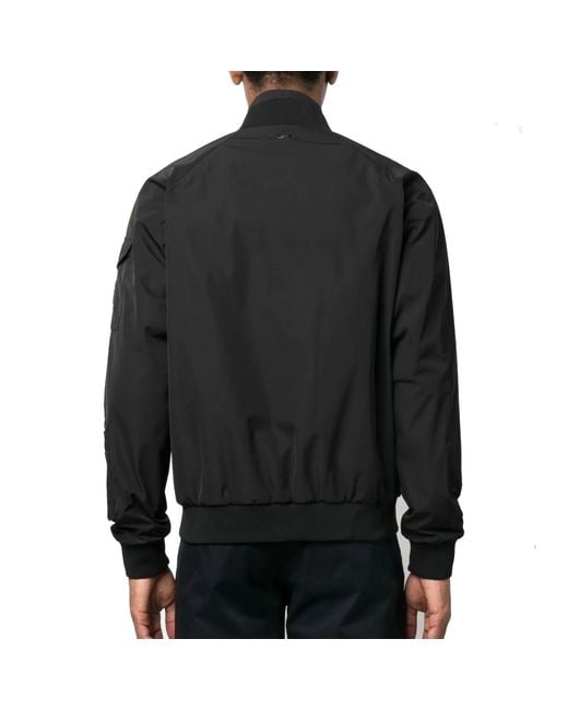 Herno Black Bomber Jacket