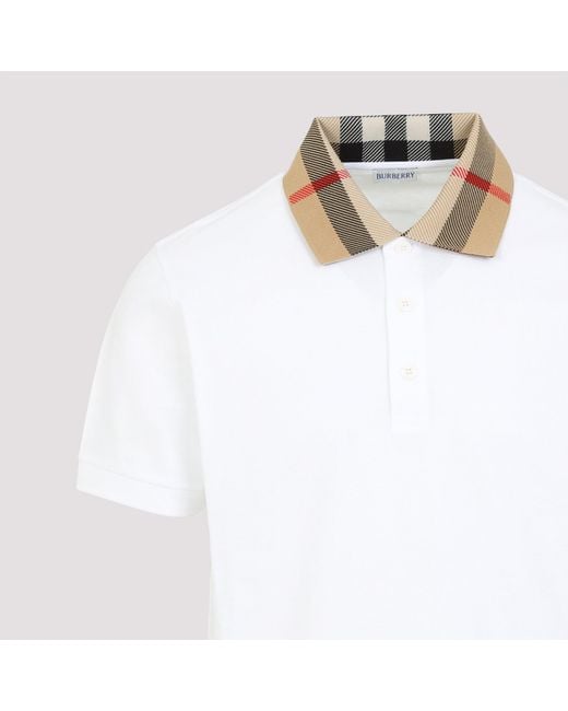 Burberry White Cody Polo