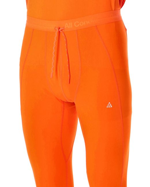 Nike Orange Acg Performance Fitted Leggings