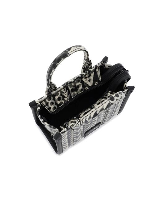Marc Jacobs Black Die Mini -Einkaufstasche mit linsenförmiger Wirkung