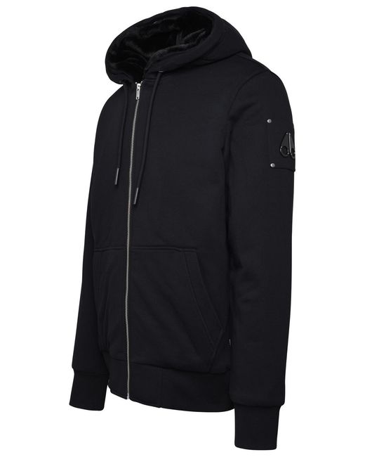 Moose Knuckles Blue Cotton Down Jacket for men